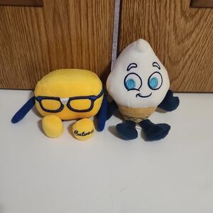 Culvers Stuffed Plush Scoopie Ice Cream Cone And Curdis Cheese Curd